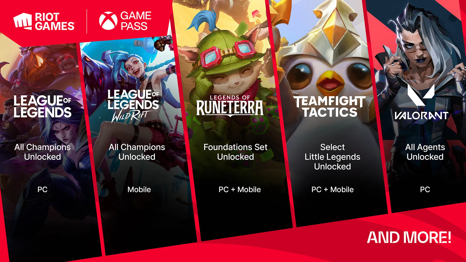 Xbox Games Pass x Riot Games